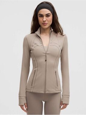 lululemon athletica Beige Zip-Up Define Jacket